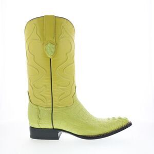 Wild West Mens Caiman Hornback Boots Chihuaha Green Boots (NWT)